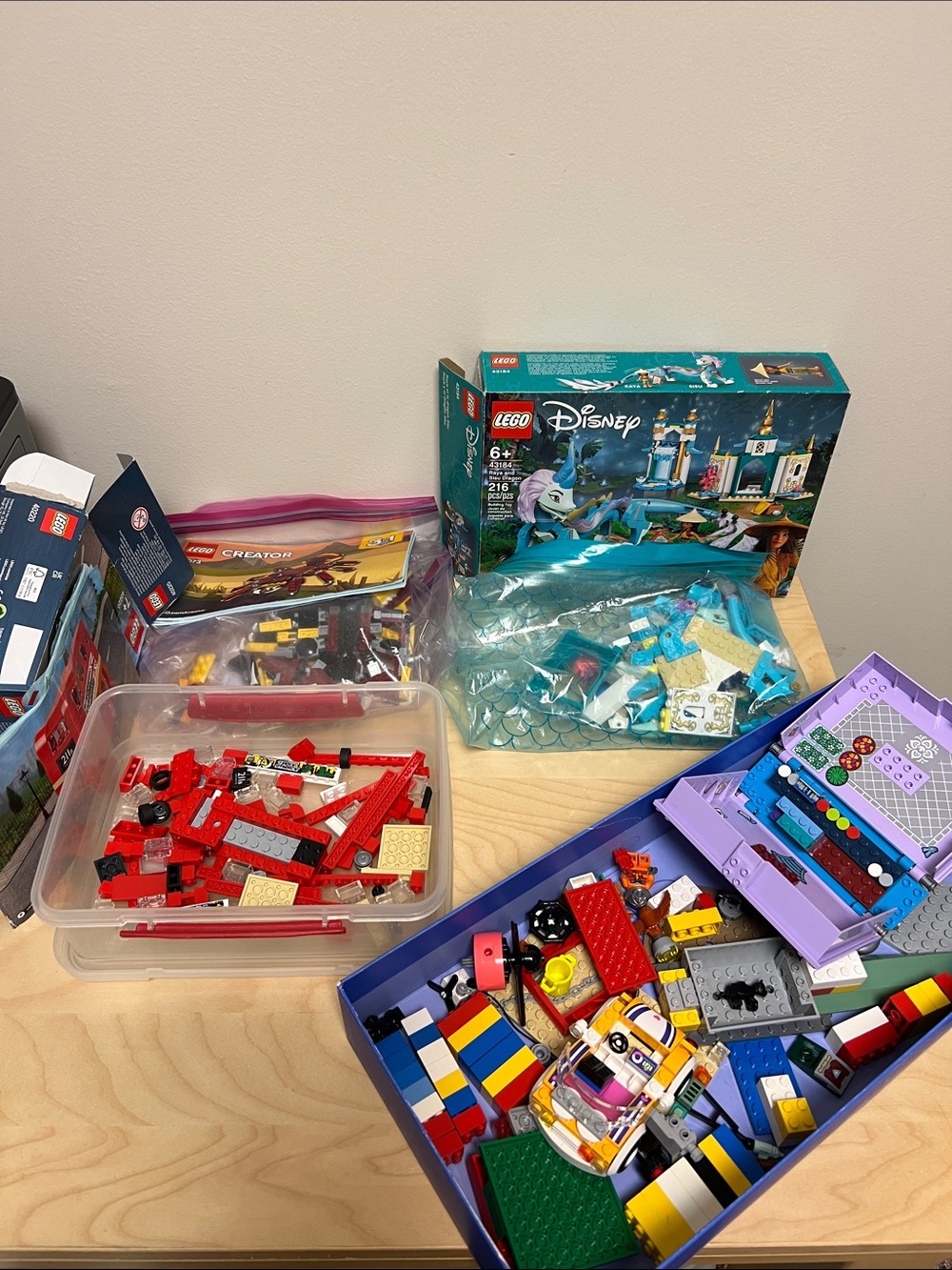 LEGO bulk lot - Raya, 3-1 creations, Double decker bus - Kids toy